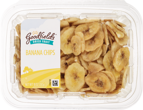Goodfields Dried Banana Chips, 10 OZ