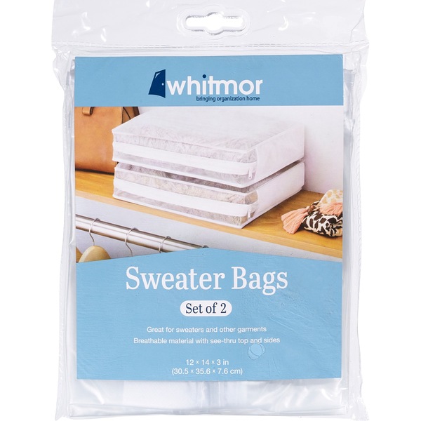 Whitmor 12"x14"x3" Sweater Bags