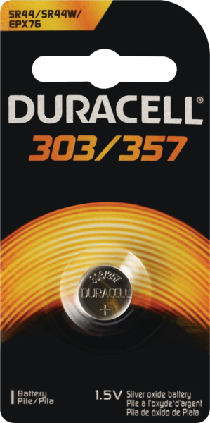 Duracell 303/357/76 Silver Oxide Batteries