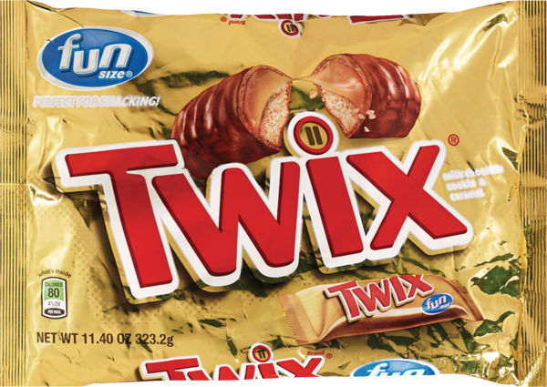 Twix Caramel Fun Size Chocolate Cookie Candy Bar, 10.83 OZ