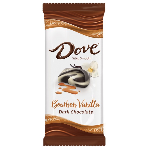Dove Dark Chocolate Bourbon Vanilla Bars, 3.3 OZ