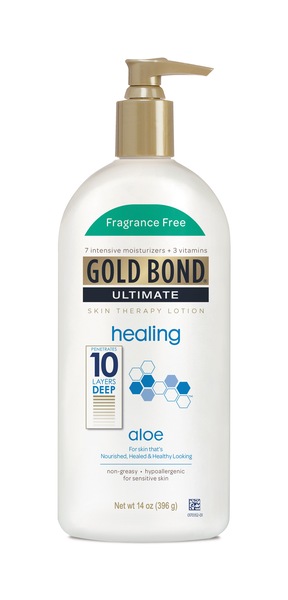 Gold Bond Ultimate Healing Lotion with Aloe Fragrance-Free, 14 OZ