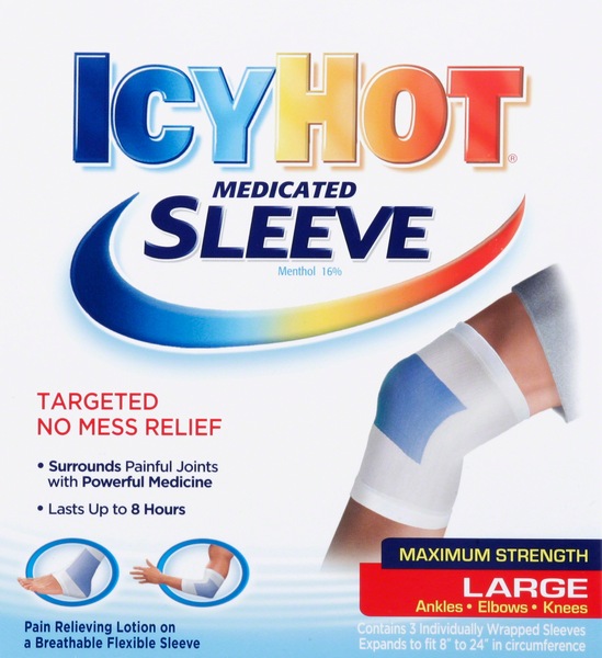 Icy Hot Medicated Sleeve Large (Ankles, Elbows And Knees)