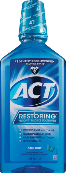 ACT Restoring Cool Splash Mint, 33.8 OZ