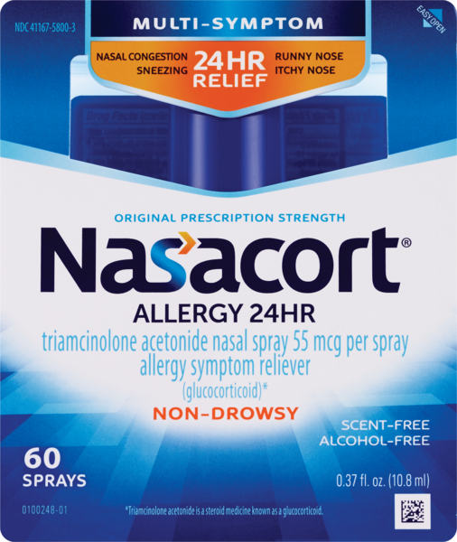 Nasacort 24HR Non-Drowsy Multi-Symptom Allergy Nasal Sprary