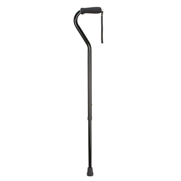 DMI Deluxe Lightweight Adjustable Walking Cane, Black