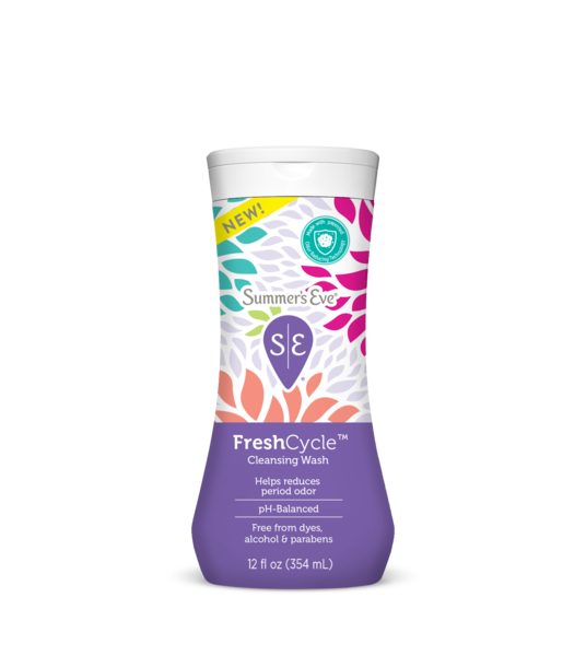 Summer's Eve FreshCycle Cleansing Wash, Reduces Period Odor, 12 FL OZ