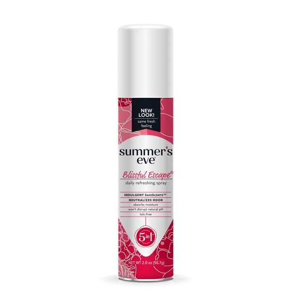 Summer's Eve Feminine Deodorant Freshening Spray, Blissful Escape, 2 FL OZ