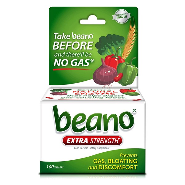 Beano Ultra 800 Gas Prevention, Bloating Relief, 100 Tablets