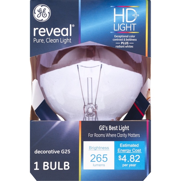 GE Reveal Clear 40w Lightbulb