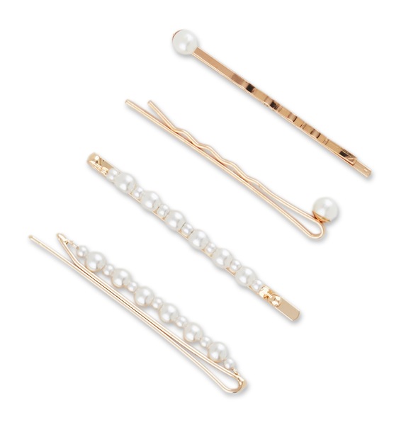Scunci Pearl Bobby Slides, 4CT