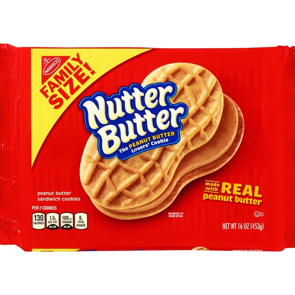 Nabisco Nutter Butter Peanut Butter Sandwich Cookies