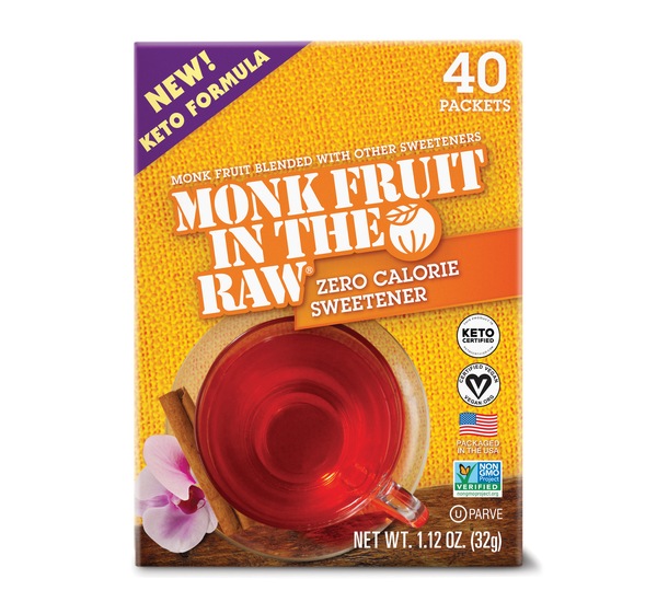 Monk Fruit In The Raw Sweetener, 40 CT, 1.2 OZ