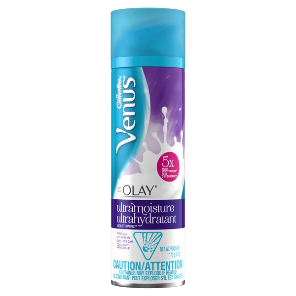 Gillette Venus with Olay UltraMoisture Violet Swirl Shave Gel 6oz