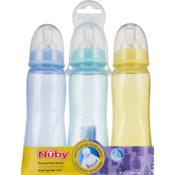 Nuby Medium Flow Feeding Bottles