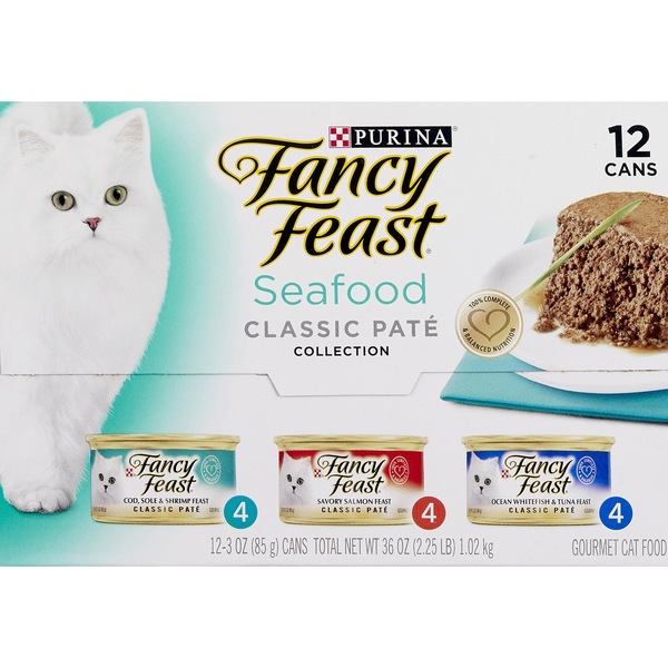 Fancy Feast 3-Flavor Gourmet Cat Food Variety Pack 12-3 Oz