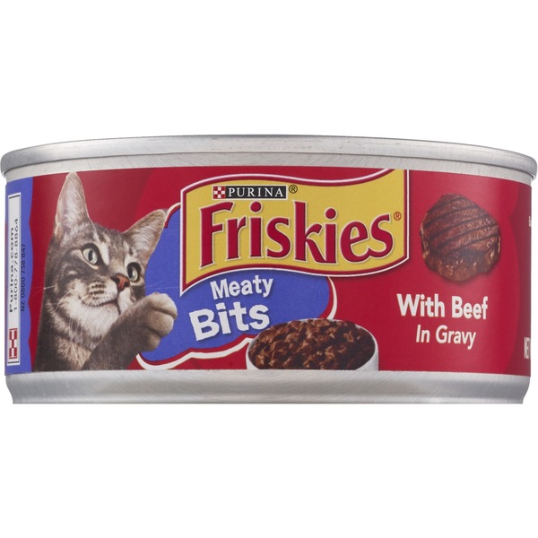 Purina Friskies Meaty Bits, With Beef In Gravy