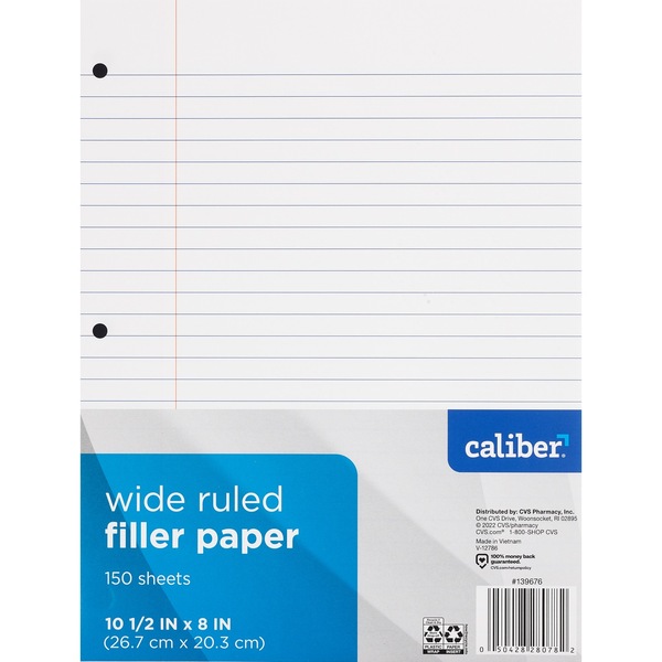 Caliber Filler Paper Wide Ruled