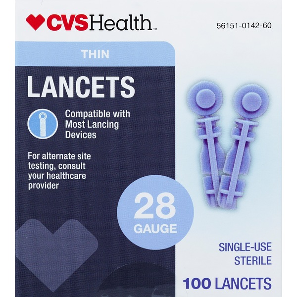 CVS Lancets Thin Univeral 1 Compatability 28 Gauge