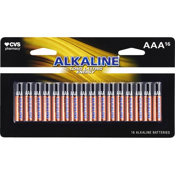 CVS Alkaline Batteries AAA 16-Pack