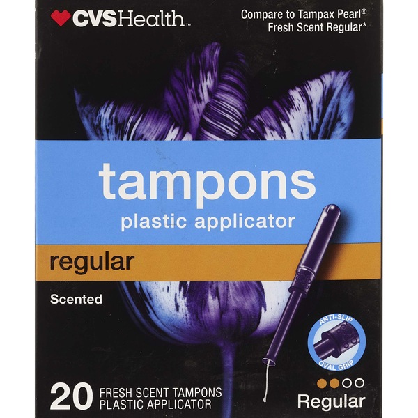 CVS Health Tampons Regular Absorbency Fresh Scent