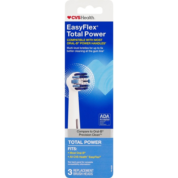 CVS Health Replacement Brushheads 3-Pack