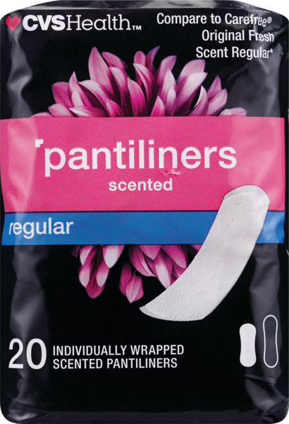 CVS Health Regular Pantiliners Scented, 20 CT