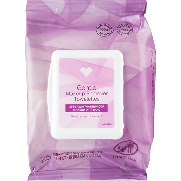 Beauty 360 Makeup Remover Towelettes Oil-Free, 25/Pack