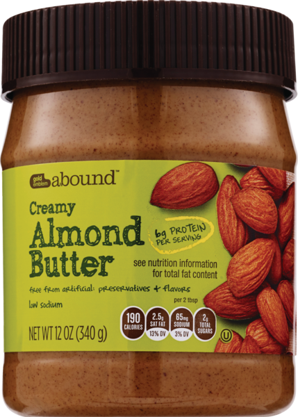 Gold Emblem Abound Creamy Almond Butter, 12 OZ
