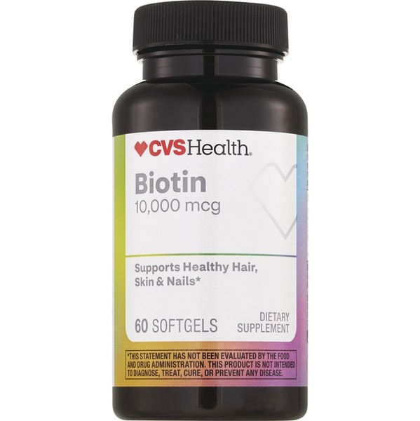 CVS Biotin 10,000mcg Vitamin Softgels