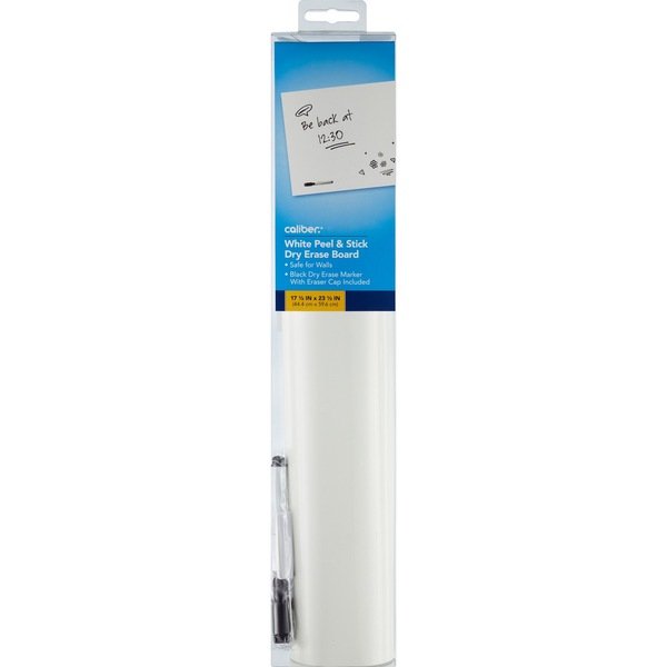 Caliber Peel & Stick Dry Erase Board, White