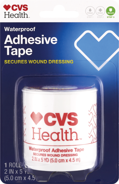 Clicking on the image opens a new modal with 1 larger images of CVS Adhesive Tape Waterproof 2"x5Yd Roll. Some images may not have descriptive text. 1 out of 1.