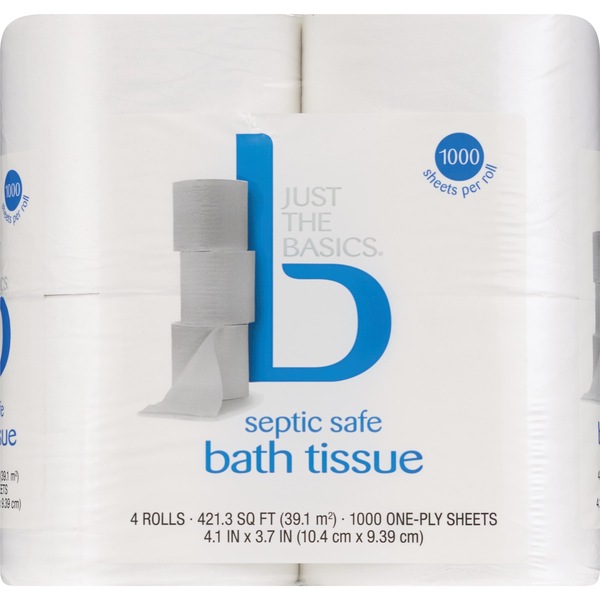 Just The Basics Bathroom Tissue 1000 Sheets