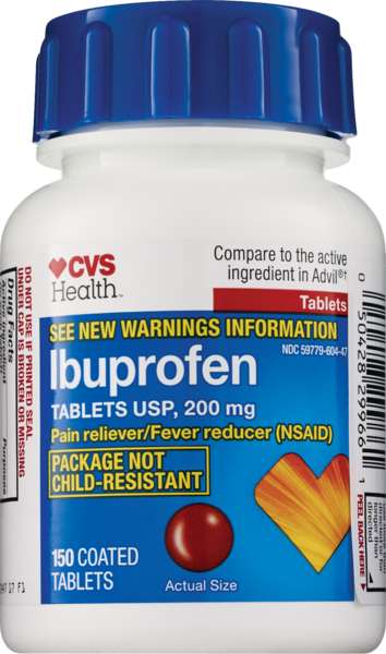 CVS Health Ibuprofen Coated Tablets 200 mg, 200 CT