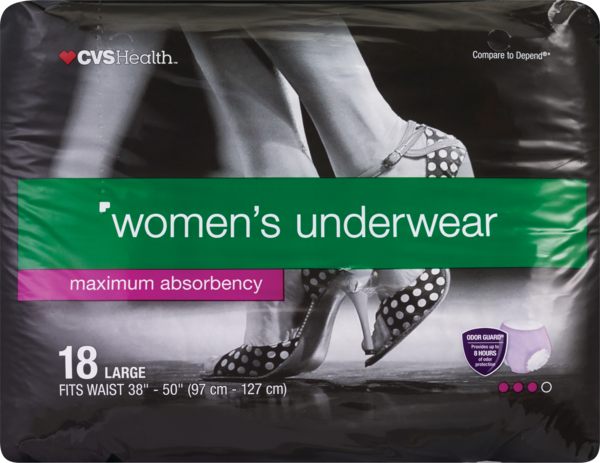 CVS Protective Underwear Women's Maximum Absorbency Large