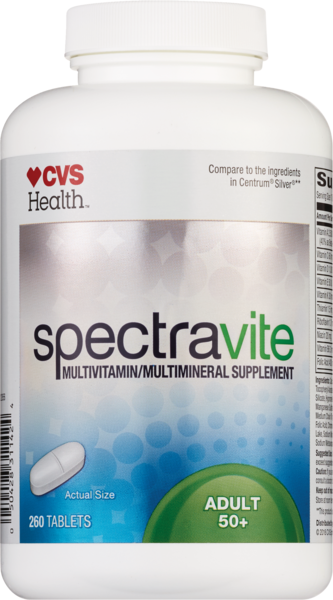 CVS Health Spectravite Adult 50+ Multivitamin Tablets, 260CT