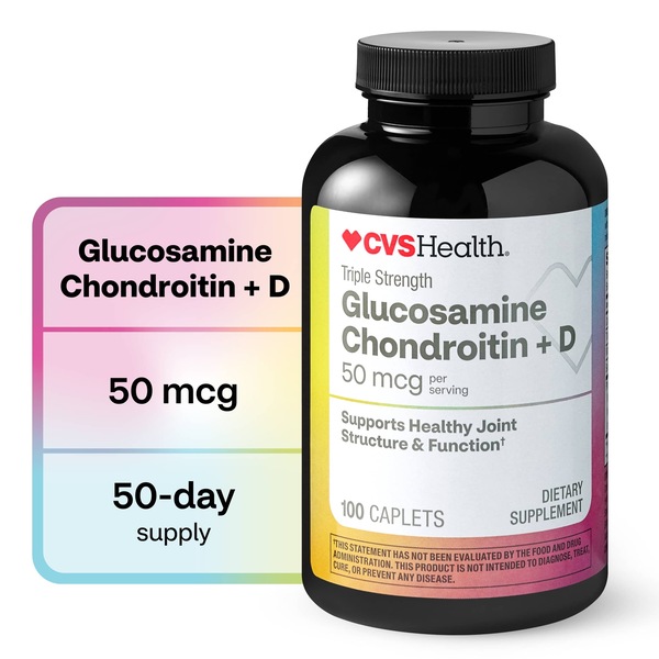 CVS Health Glucosamine Chondroitin + D3 Caplets