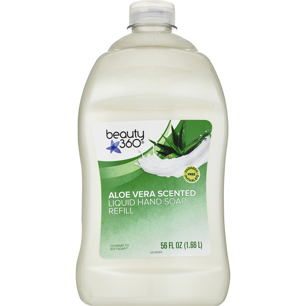 Beauty 360 Aloe Vera Liquid Hand Soap Refill, 54 OZ