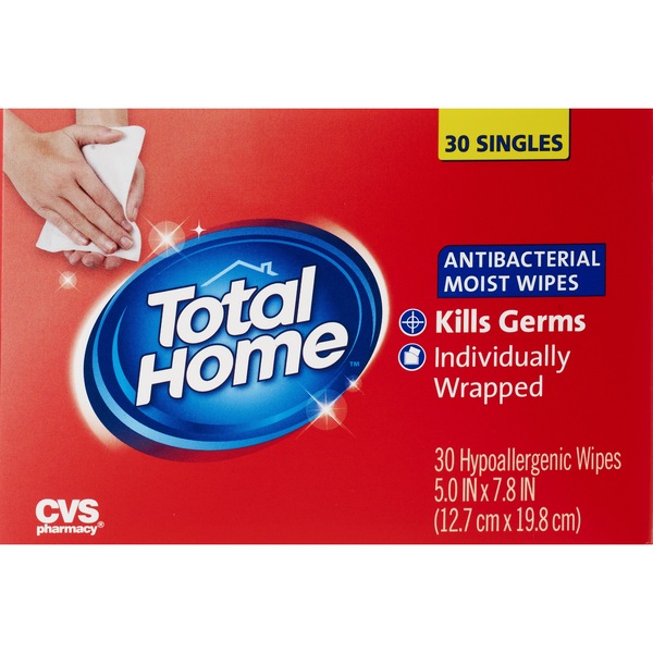 Total Home Antibacterial Moist Wipes