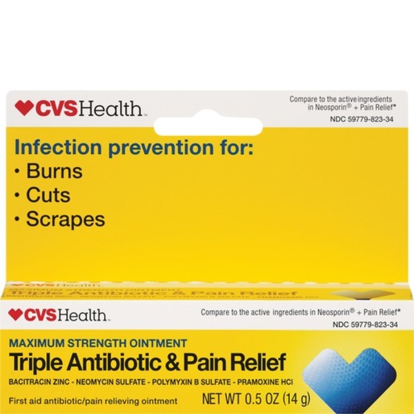 CVS Health Triple Antibiotic & Pain Relief Maximum Strength Ointment