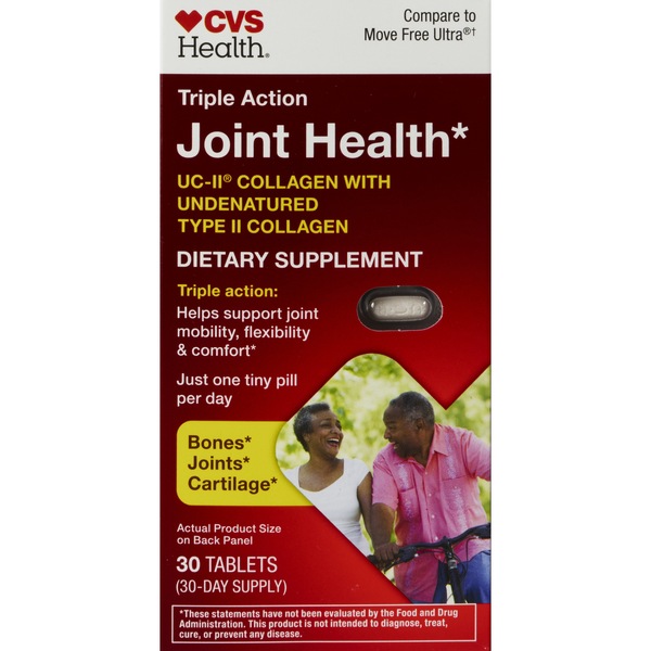 CVS Health Triple Action Joint Health Tablets, 30CT