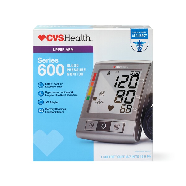 CVSHealth Series 600 Upper Arm Blood Pressure Monitor