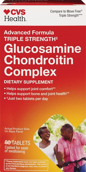 CVS Health Advanced Formula Glucosamine Chondroitin Triple Strength Tablets