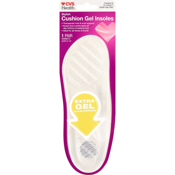 CVS Health Cushion Gel Insoles For Women Sizes 6-10
