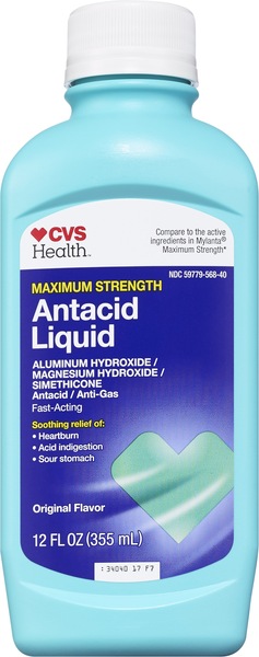 CVS Health Maximum Strength Antacid Liquid Original