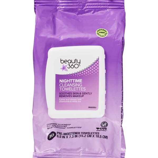 Beauty 360 Night-Time Cleansing Towelettes