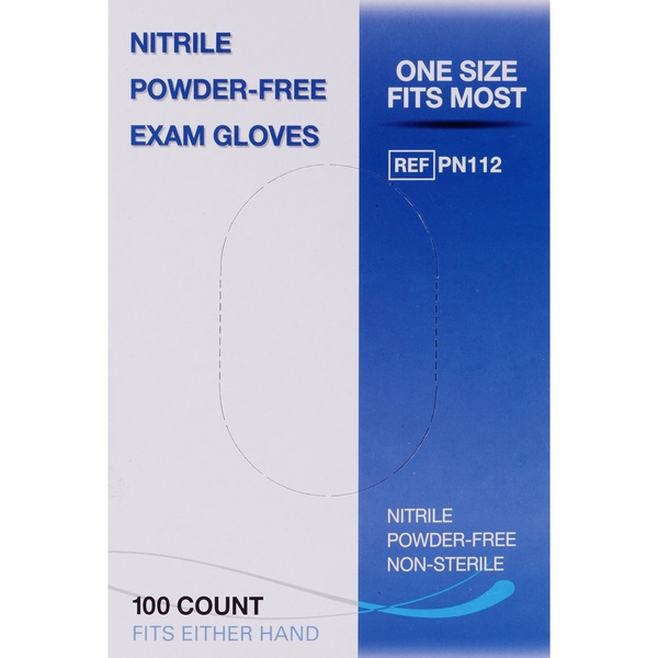 CVS Gloves Nitrile Durable Disposable PowderFree Medium Blue