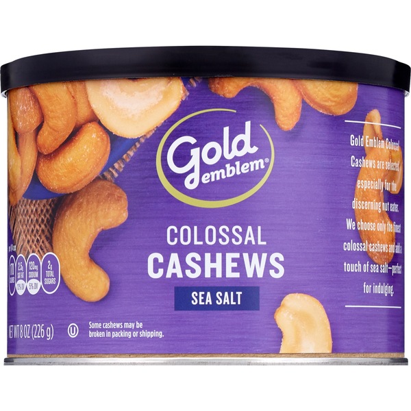 Gold Emblem Cashews Colossal Lightly Salted