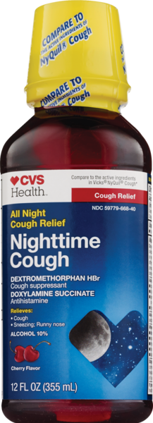 CVS Health Nighttime Cough Relief Liquid Cherry