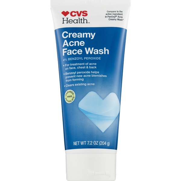 CVS Creamy Acne Face Wash Benzoyl Peroxide 4%